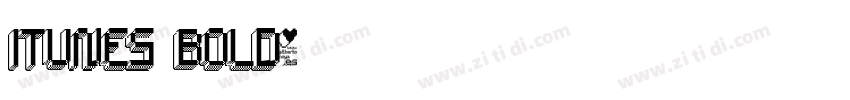 iTunes Bold字体转换